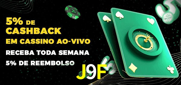 Promoções do cassino ao Vivo J9F